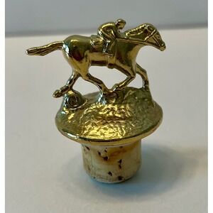 Blanton's Gold Edition Bourbon Bottle Stopper Horse Jockey Letter N Collectible